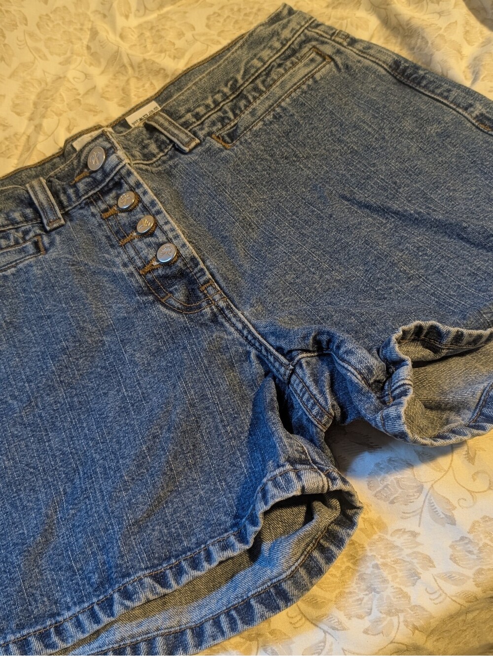 Calvin Klein Women's Denim Shorts Size 6 High Waist Button Fly